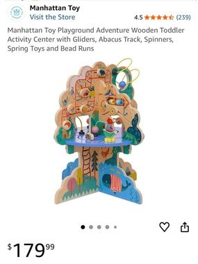 Wooden Playground Adventure Activity Center - Multicolor